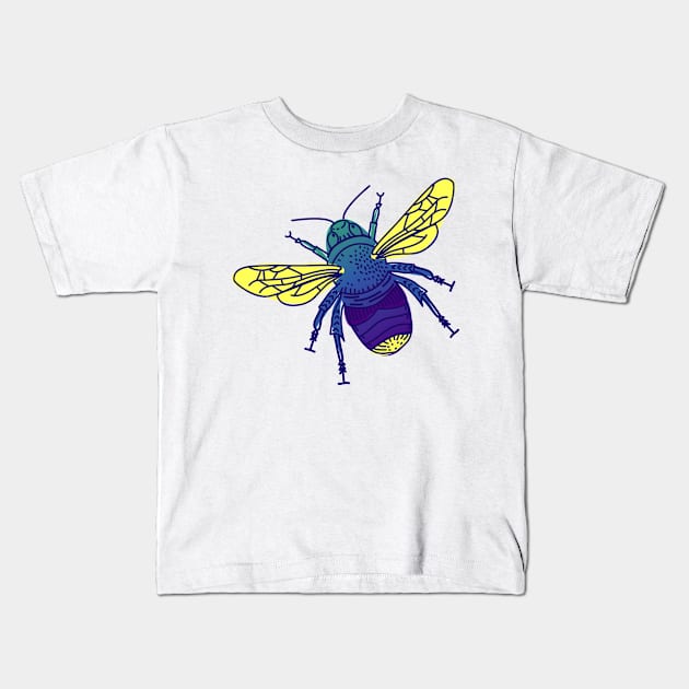 Worker of honey Kids T-Shirt by Polydesign